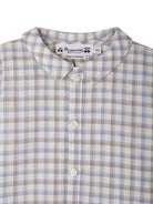 Camicia per neonato Bonpoint bianco con motivo a quadri - Rubino Kids