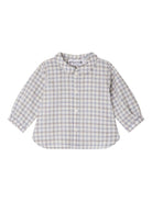 Camicia per neonato Bonpoint bianco con motivo a quadri - Rubino Kids