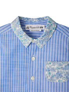 Camicia per neonato Bonpoint Fredy azzurro con motivo gessato - Rubino Kids