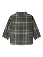 Camicia per neonato Bonpoint verde con motivo a quadri - Rubino Kids