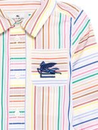 Camicia per neonato Etro Kids multicolor con design a righe - Rubino Kids