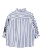 Camicia per neonato Kenzo Kids blu a righe con bottoni - Rubino Kids