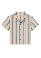 Camicia per neonato Louise Misha Kids beige con righe verticali - Rubino Kids