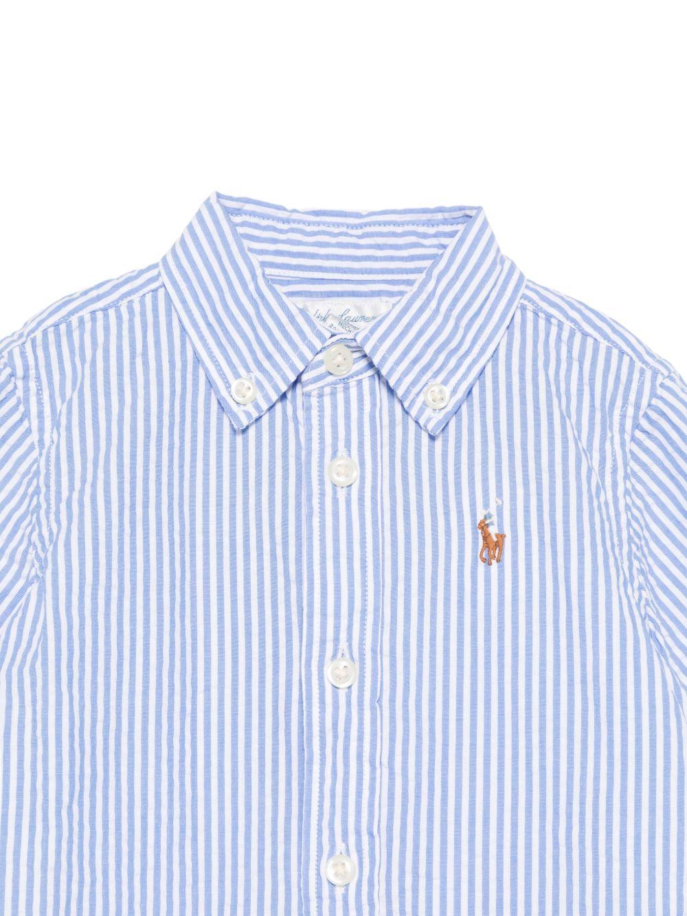 Camicia per neonato Polo Ralph Lauren Kids azzurro con motivo a righe - Rubino Kids