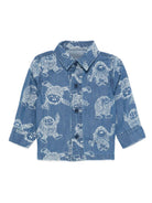 Camicia per neonato Stella McCartney Kids in denim con stampa Yeti - Rubino Kids
