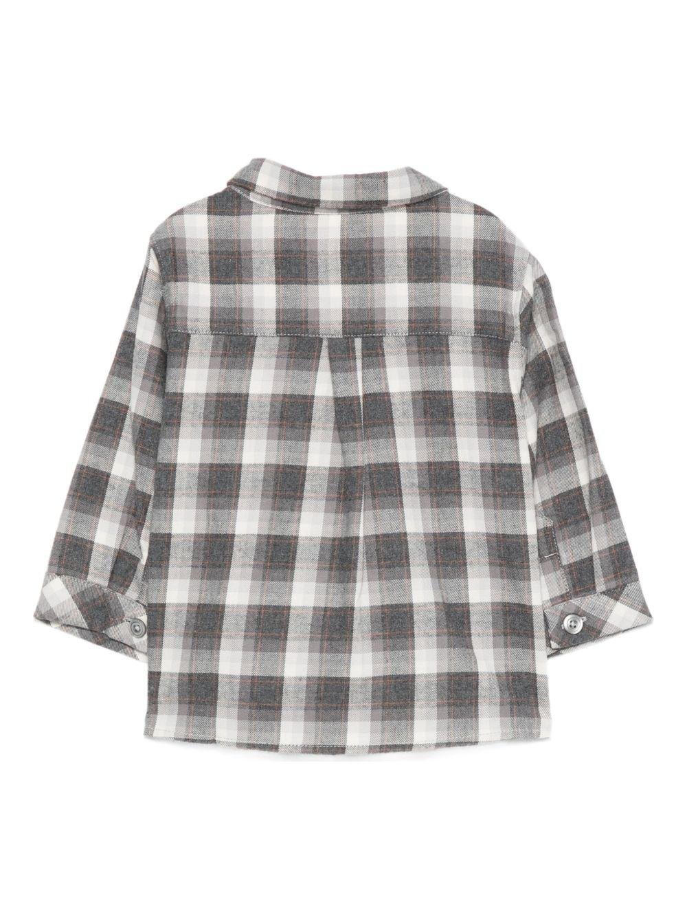Camicia per neonato Tartine Et Chocolat grigia con motivo a quadri - Rubino Kids