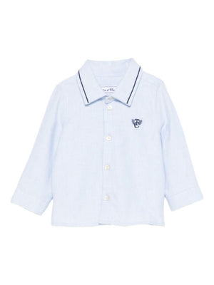 Tartine Et Chocolate baby boy's light blue polo-neck shirt