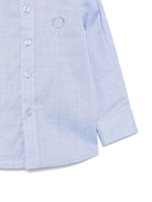 Camicia per neonato TRUSSARDI JUNIOR azzurro con ricamo - Rubino Kids