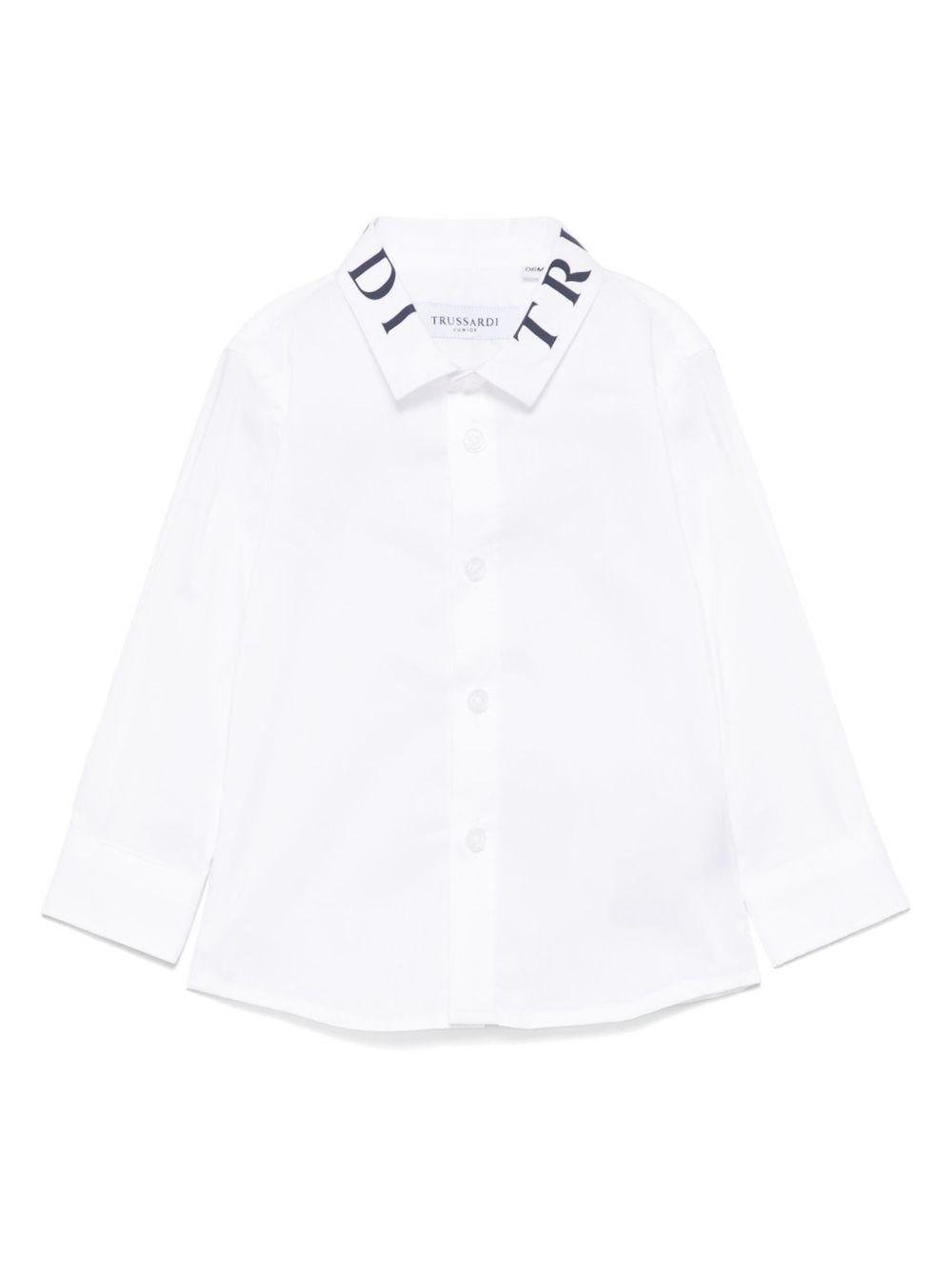 Camicia per neonato TRUSSARDI JUNIOR bianco con stampa - Rubino Kids