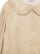 Camicia Suzei per bambina Donsje beige con tessuto mosso - Rubino Kids