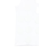 Canotta per bambina MSGM Kids bianca con applicazioni - Rubino Kids