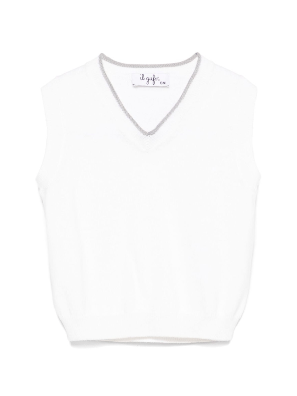 Canotta per neonato Il Gufo bianco in cotone biologico - Rubino Kids