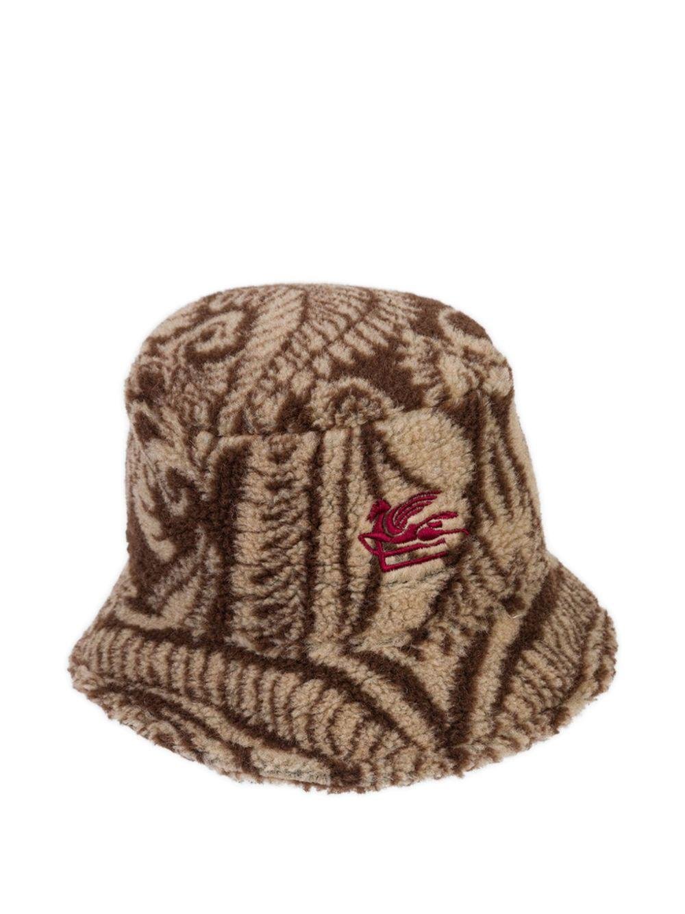 Cappello bucket per bambina ETRO Kids marrone con motivo Paisley - Rubino Kids