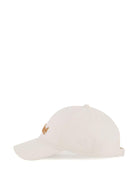 Cappello da baseball per bambina Chloé Kids bianco con logo ricamato - Rubino Kids