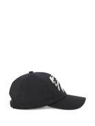 Cappello da baseball per bambina Givenchy Kids nero con logo ricamato - Rubino Kids
