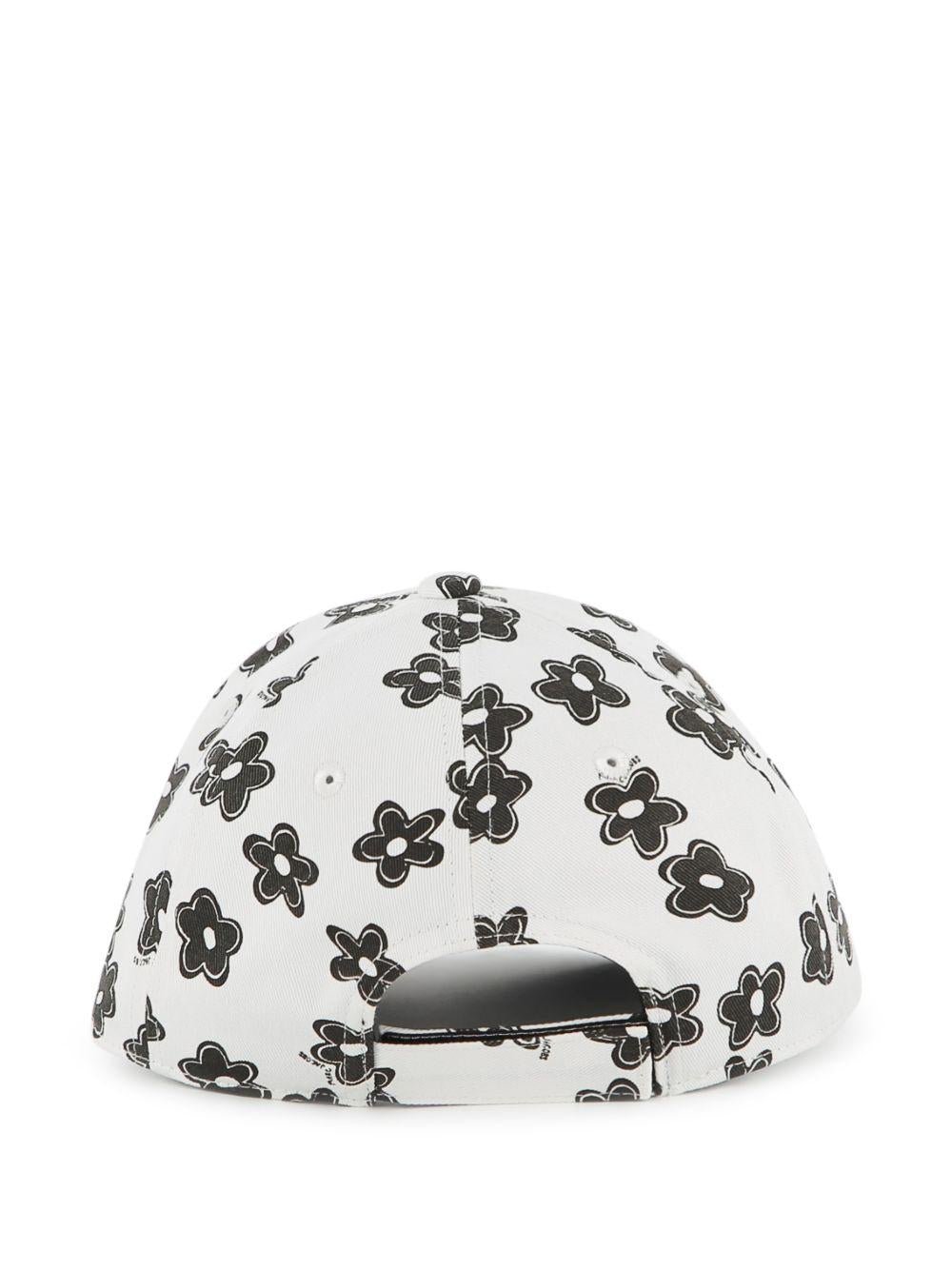 Cappello da baseball per bambina The Marc Jacobs Kids multicolore con stampa a fiori - Rubino Kids