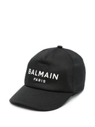 Cappello da baseball per bambino Balmain Kids nero con logo - Rubino Kids