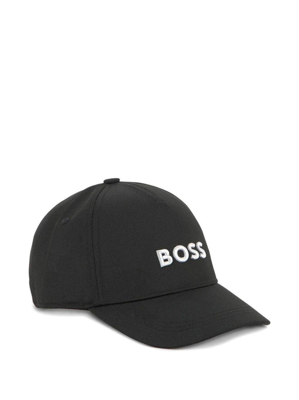 Cappello da baseball per bambino BOSS Kidswear nero con ricamo - Rubino Kids