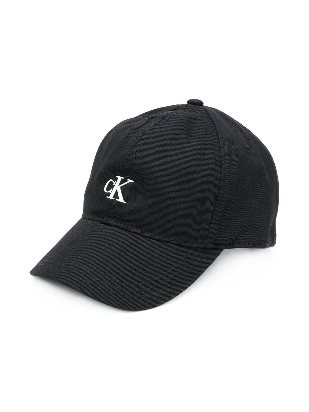 Cappello da baseball per bambino Calvin Klein Kids nero con ricamo logo - Rubino Kids