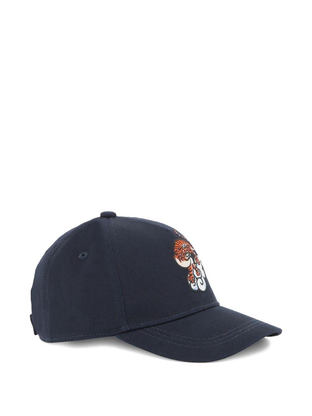 Cappello da baseball per bambino Kenzo Kids blu con ricamo Tiger - Rubino Kids