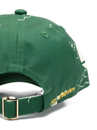 Cappello da baseball per bambino Mini Rodini Sailing Boats verde con stampa all - over - Rubino Kids
