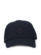 Cappello da baseball per bambino Stone Island Junior nero con applicazione - Rubino Kids