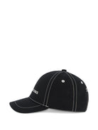 Cappello da baseball per bambino The Marc Jacobs Kids nero con logo ricamato sul davanti - Rubino Kids