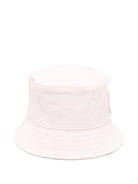 Cappello da pescatore per bambina Karl Lagerfeld Kids reversibile con toppa e logo - Rubino Kids