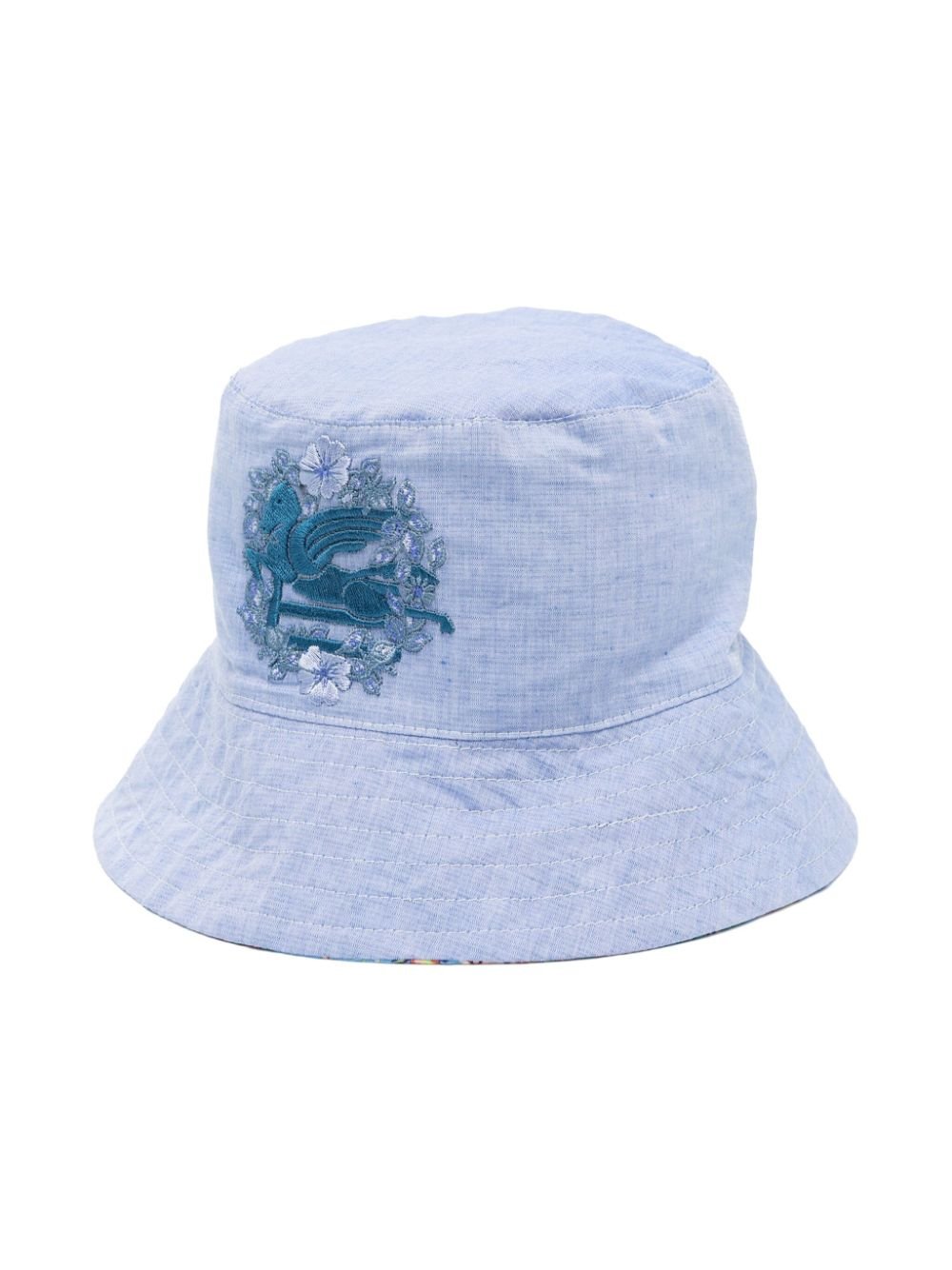 Cappello da pescatore reversibile in misto cotone - Rubino Kids