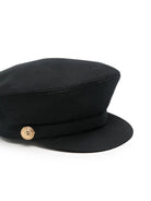 Cappello per bambina Balmain Kids nero con bottoni - Rubino Kids