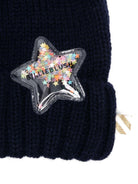 Cappello per bambina Billieblush blu con pompon e dettagli a stella - Rubino Kids