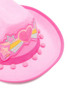 Cappello per bambina Billieblush rosa con applicazione a cuore - Rubino Kids
