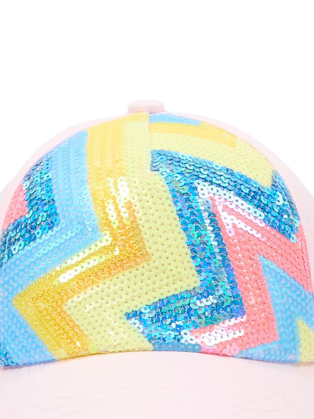 Cappello per bambina Billieblush rosa con decorazione in paillettes - Rubino Kids