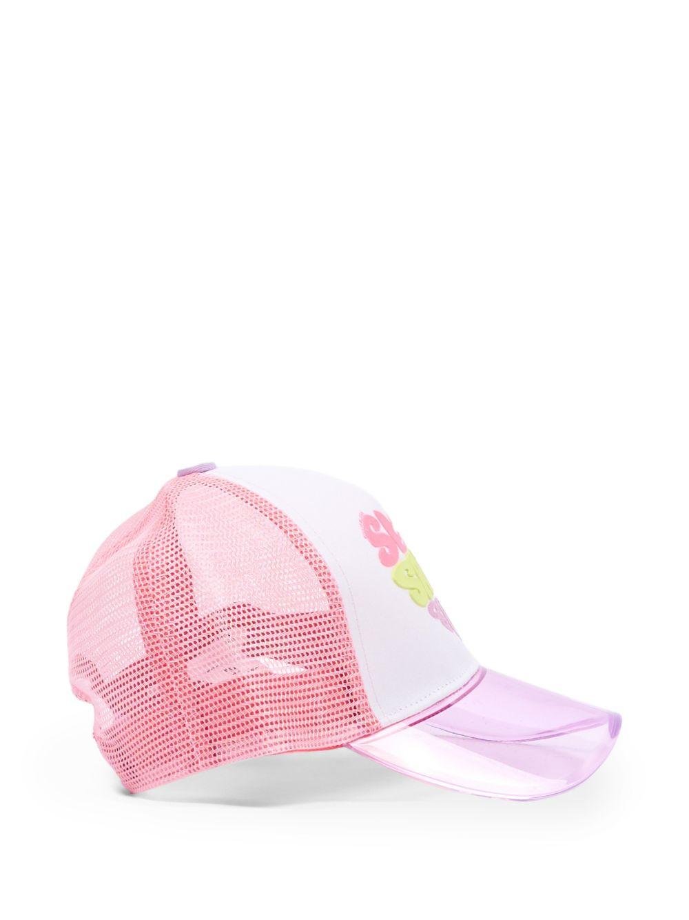 Cappello per bambina Billieblush rosa con logo - Rubino Kids