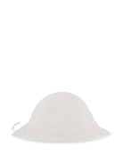 Cappello per bambina Chloé Kids bianco con ricamo floreale - Rubino Kids