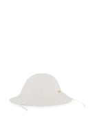 Cappello per bambina Chloé Kids bianco con ricamo floreale - Rubino Kids