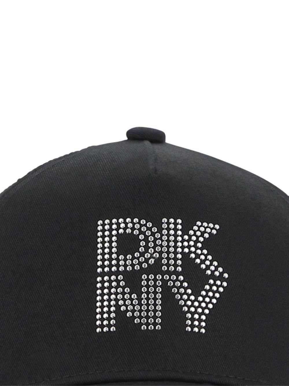 Cappello per bambina DKNY Kids nero con logo - Rubino Kids
