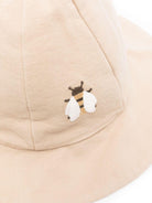 Cappello per bambina Donsje Steijn beige con motivo con ricamo - Rubino Kids