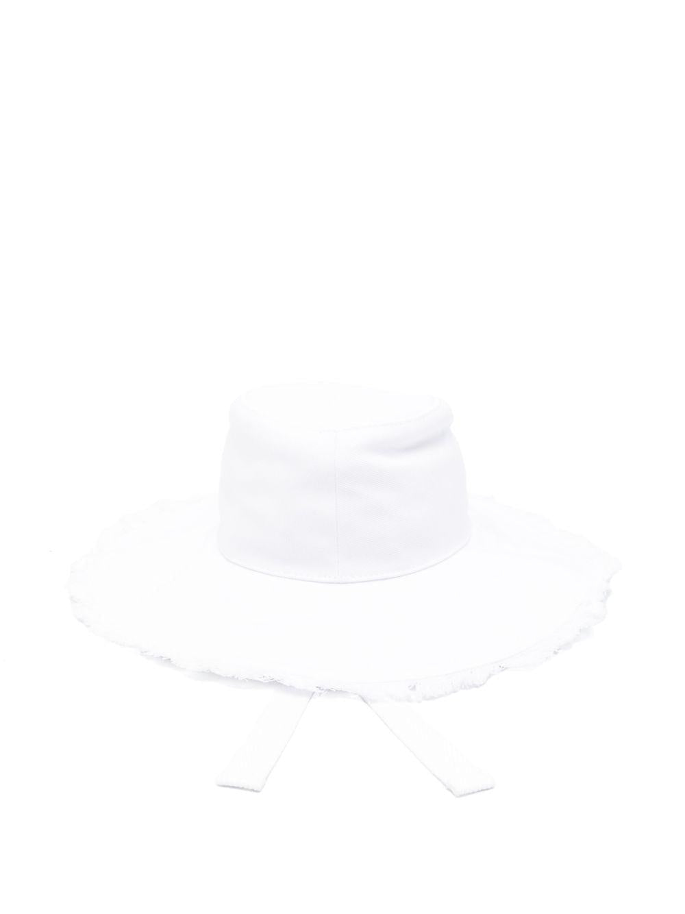 Cappello per bambina Elisabetta Franchi La Mia Bambina bianco con dettaglio logo - Rubino Kids