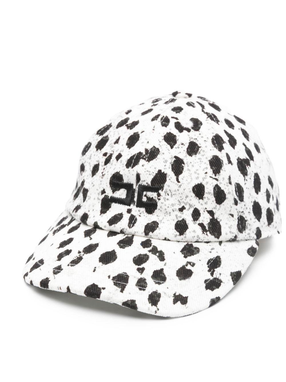 Cappello per bambina Elisabetta Franchi La Mia Bambina bianco con stampa dalmata - Rubino Kids