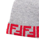 Cappello per bambini Fendi Kids grigio con motivo FF - Rubino Kids