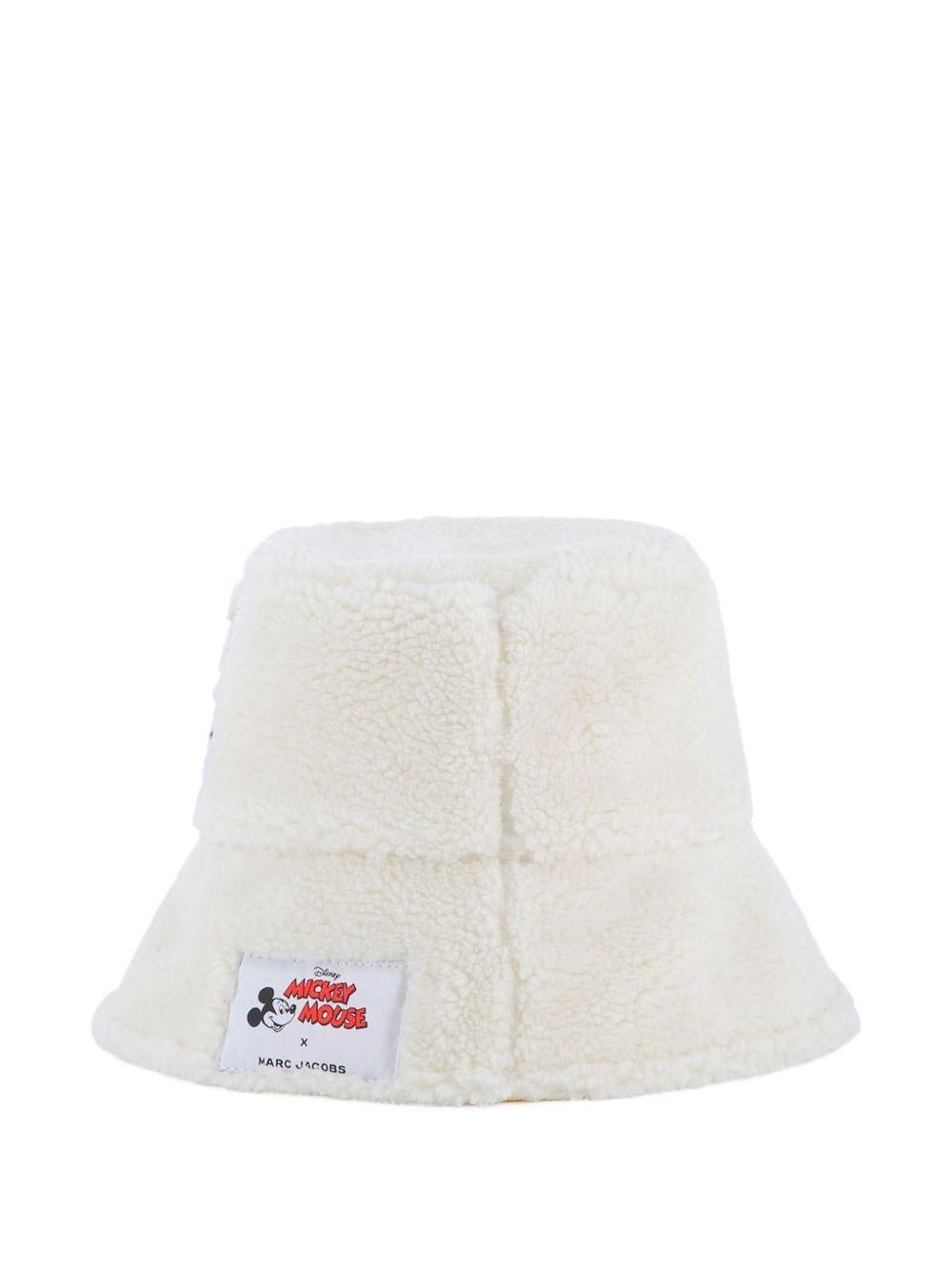 Cappello per bambini Marc Jacobs Kids x Disney Mickey Mouse bianco bucket - Rubino Kids