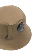 Cappello per bambino C.P. Company Kids marrone con logo - Rubino Kids