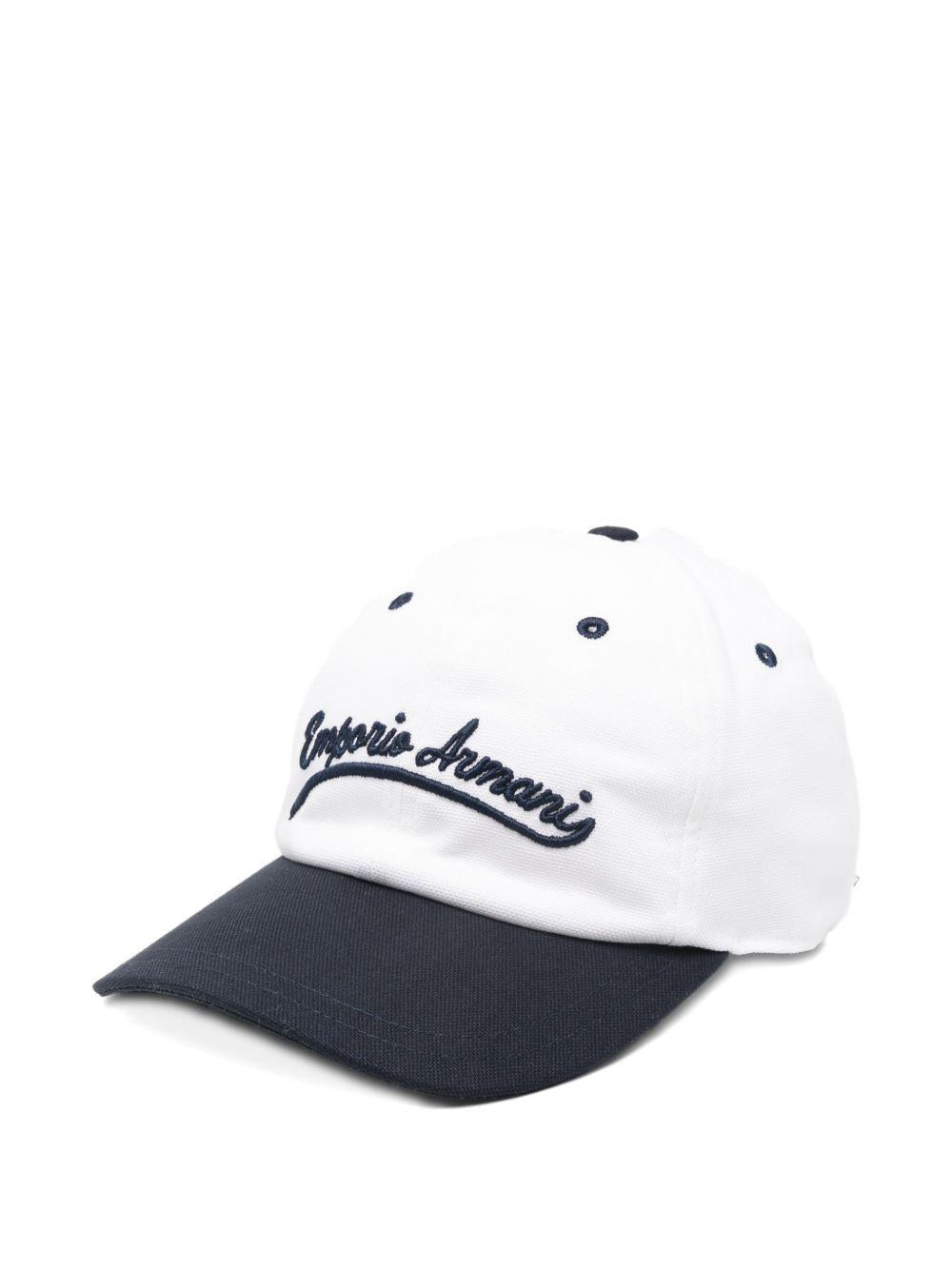Cappello per bambino Emporio Armani Kids multicolore con logo ricamato - Rubino Kids