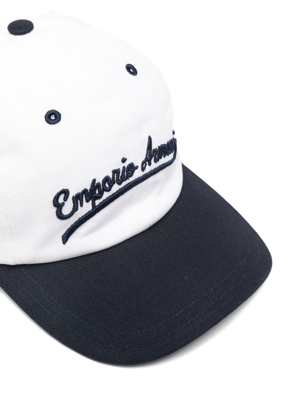 Cappello per bambino Emporio Armani Kids multicolore con logo ricamato - Rubino Kids