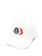 Cappello per bambino Moncler Enfant bianco con logo - Rubino Kids