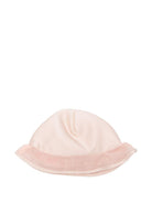 Cappello per neonata Elisabetta Franchi La Mia Bambina rosa chiaro con logo ricamato - Rubino Kids