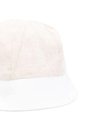 Cappello per neonata La Stupenderia beige con orlo a contrasto e corona rotonda - Rubino Kids