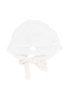 Cappello per neonata La Stupenderia bianco con dettaglio fiocco - Rubino Kids