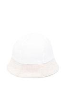 Cappello per neonata La Stupenderia bianco con orlo a contrasto e corona rotonda - Rubino Kids